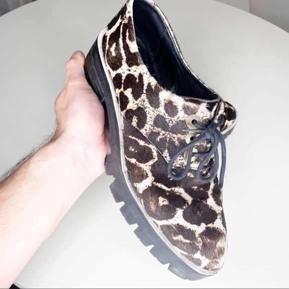 Sandro Paris Alec Leopard Platform Sneaker EU 39 US Women’s Size 9 - Picture 3 of 11
